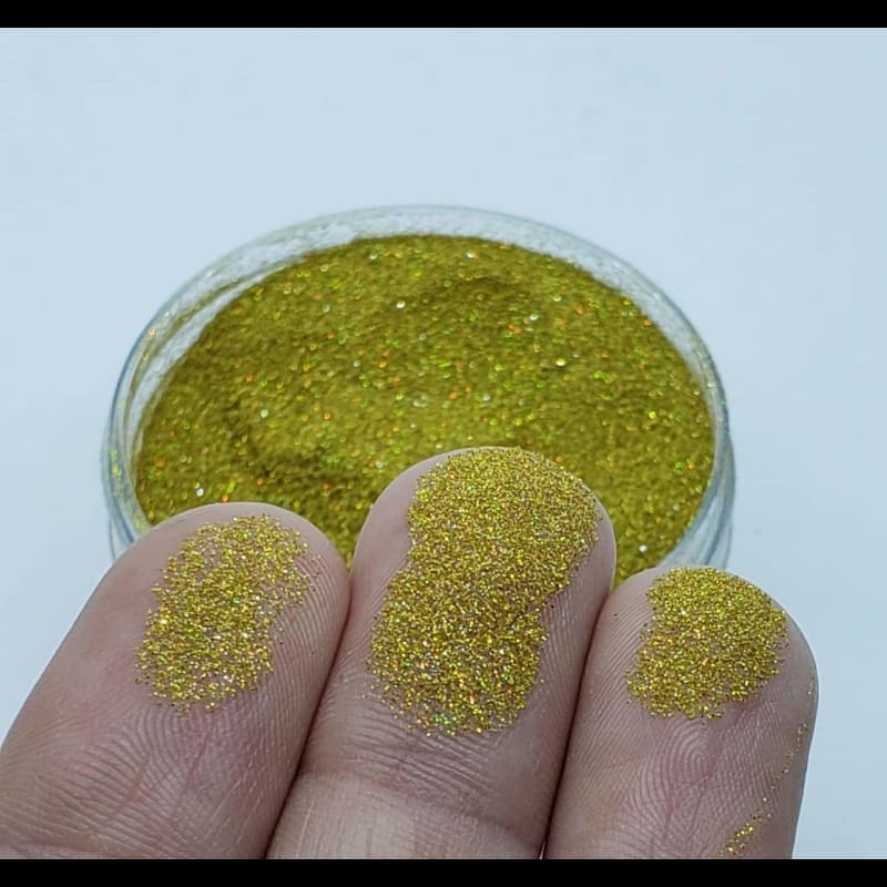 YELLOW - Holographic Glitter Powder - EPODEX - USA